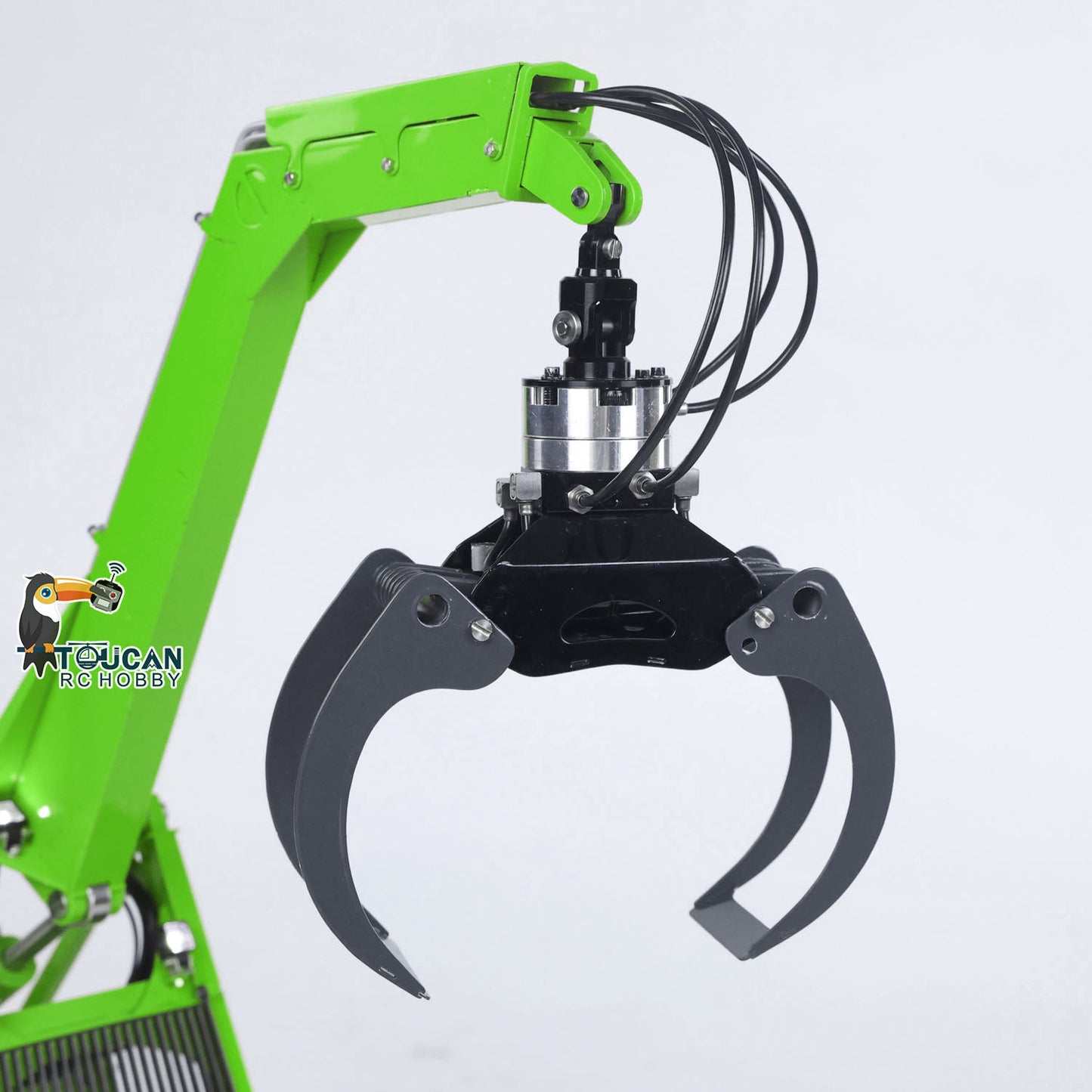 TOUCAN 1/14 RC Hydraulic Log Loader LESU AOUE 225A Remote Control Sugarcane Loader Grabber 4CH Valve RTR Model Battery Radio