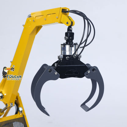 LESU Aoue 225A 1/14 Metal Hydraulic RC Log Loader A0019 with Timber Grapple 4CH Directional Valve Brushless Motor Sound Light System