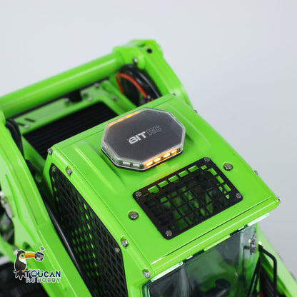 LESU AOUE LT5 1/14 Metal RC Skid-Steer Loader Hydraulic Construction Truck Sound Light FlySky i6S Radio Controller for Model Enthusiast