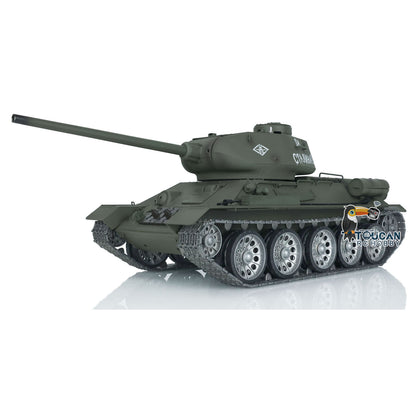Henglong 1/16 7.0 Soviet T34-85 RC Tank 3909 360 Degrees Metal Wheels Tracks Wheels Suspension Radio Controller Infrared Combating Transmitter & Receiver