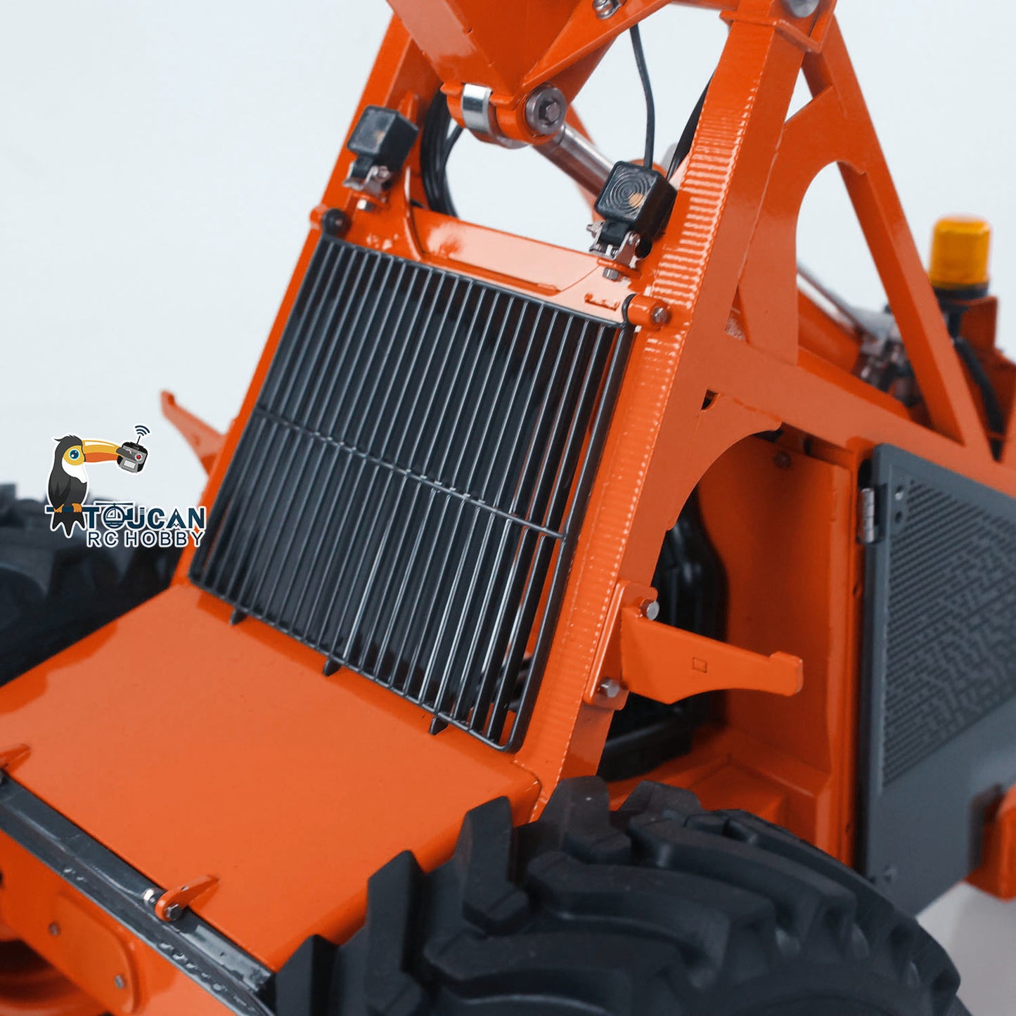 TOUCAN 1/14 RC Hydraulic Log Loader LESU AOUE 225A Remote Control Sugarcane Loader Grabber 4CH Valve RTR Model Battery Radio