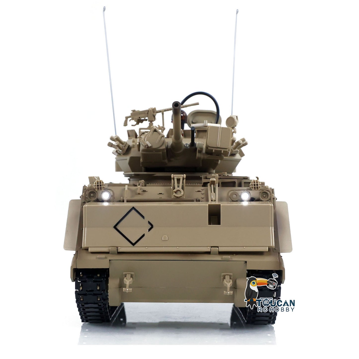 US Stock TD 1/16 RC Military Tank M2412-A M113A1 MRV 320 Turret Rotary Barrel Recoil Elevation Infrared Driving Wheel Idlers Gearbox