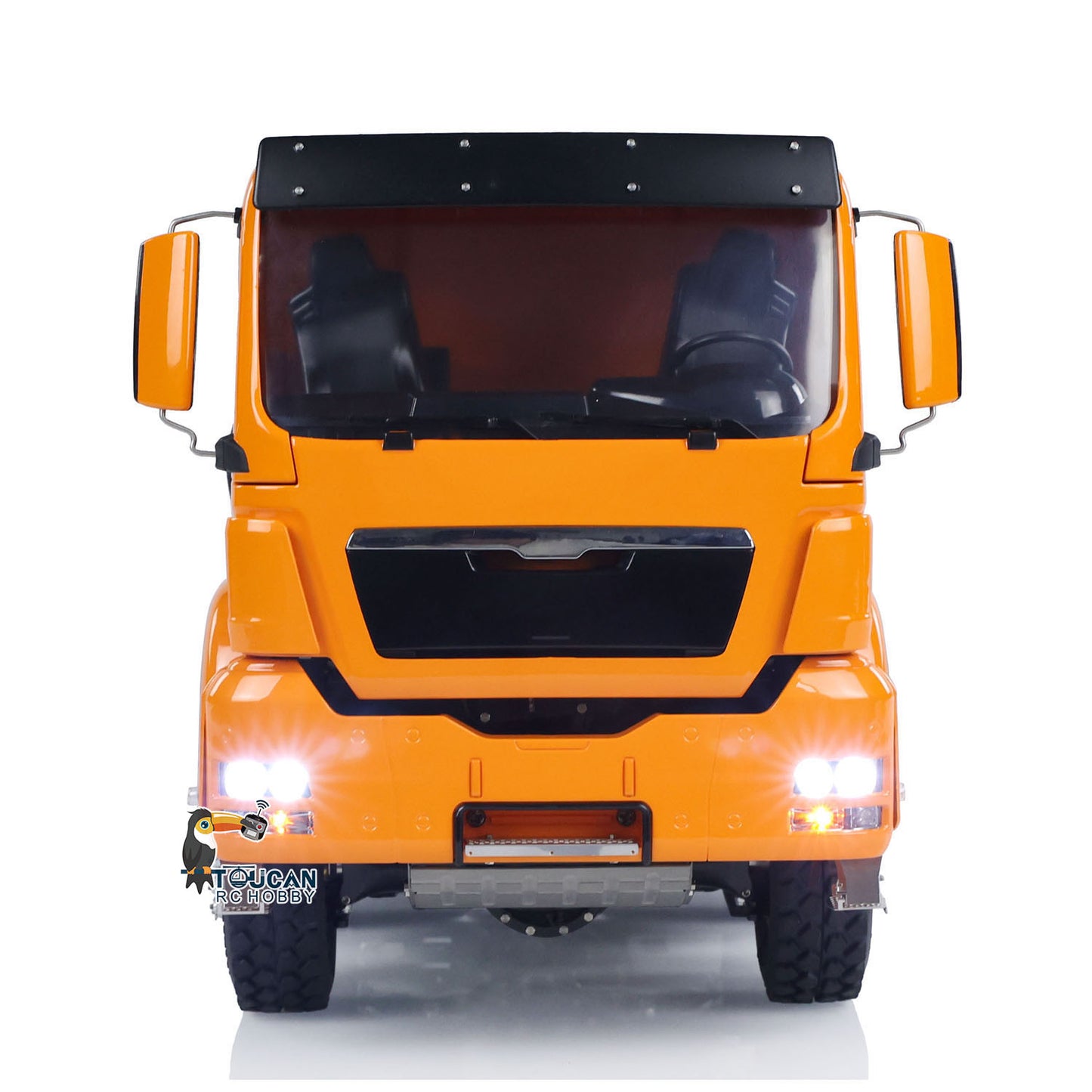 LESU 1/14 8x8 Metal Hydraulic RC Dump Truck Tipper 2 Speed Transmission Axles With Differential Lock FlySky I6S Remote Controller Sound Light System