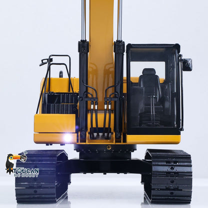 TOUCAN RC HOBBY Metal 1/14 Remote Control Hydraulic Excavator 320 3Ways Valve RC Digger Engineering Vehicle ST8 Radio Lights Battery RTR Model
