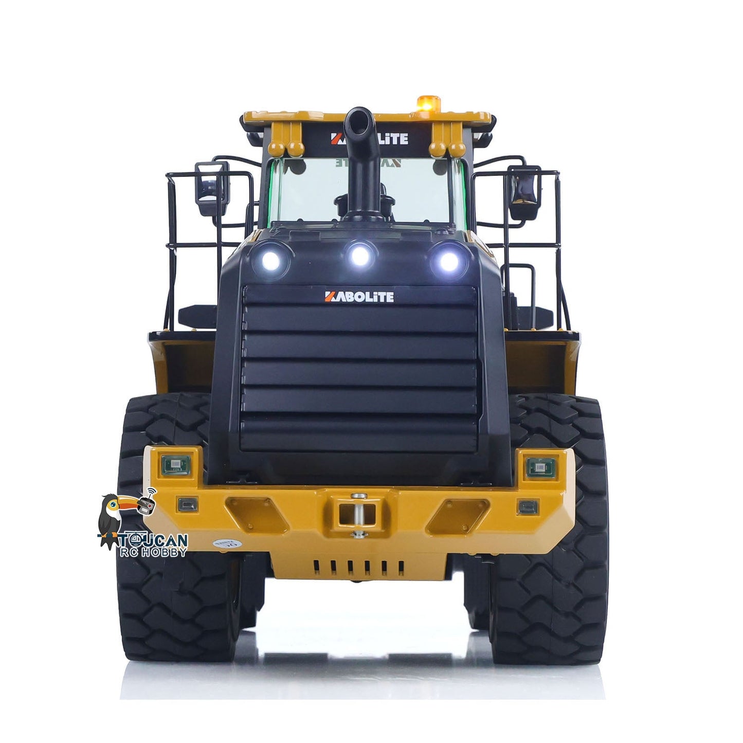 US Stock HUINA K966 KABOLITE 2.4Ghz 1/16 Scale Hydraulic RC Loader 966 Truck Car RTR Model W/7500mAh Battery Charger Light Transmitter