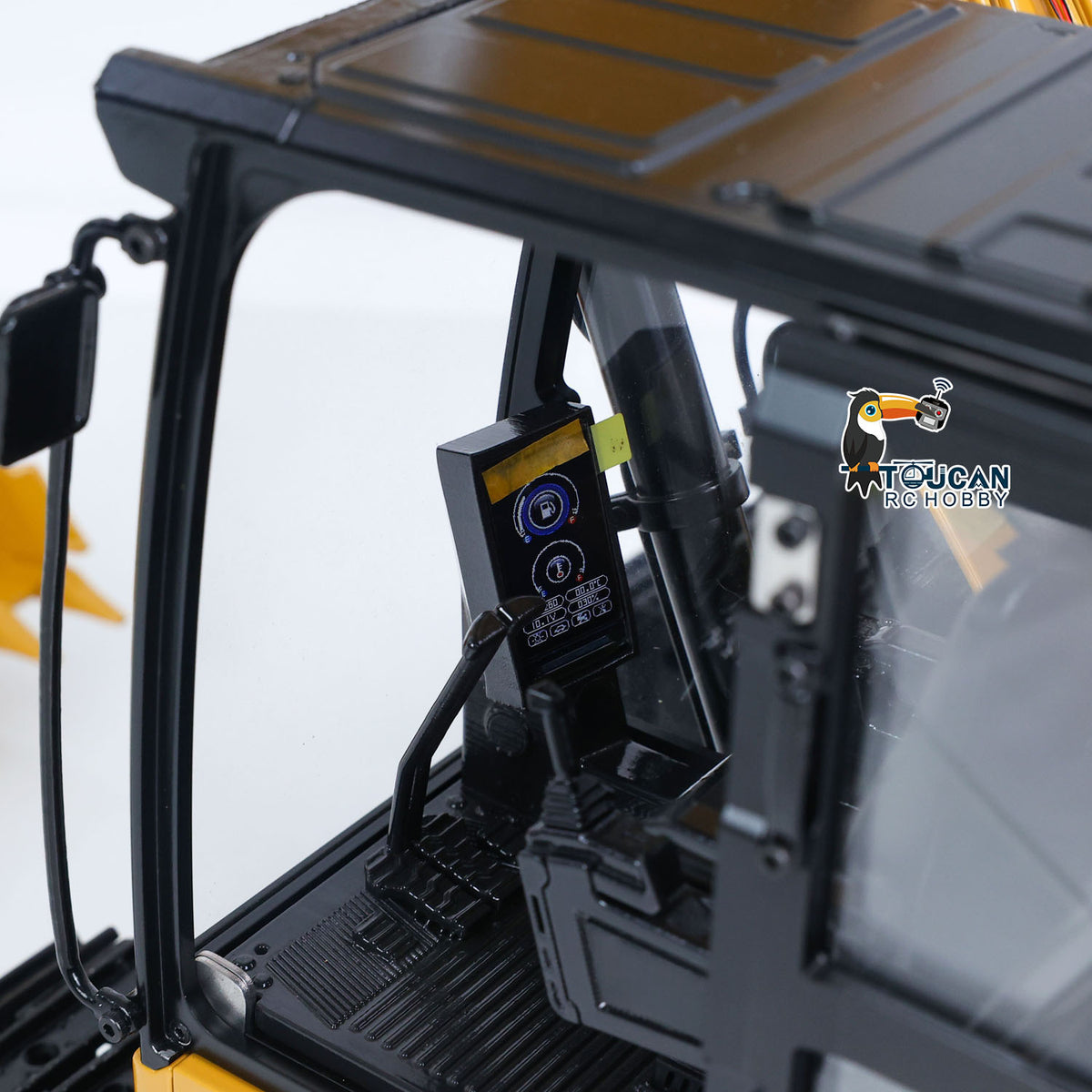 TOUCAN RC HOBBY Metal 1/14 Remote Control Hydraulic Excavator 320 3Ways Valve RC Digger Engineering Vehicle ST8 Radio Lights Battery RTR Model
