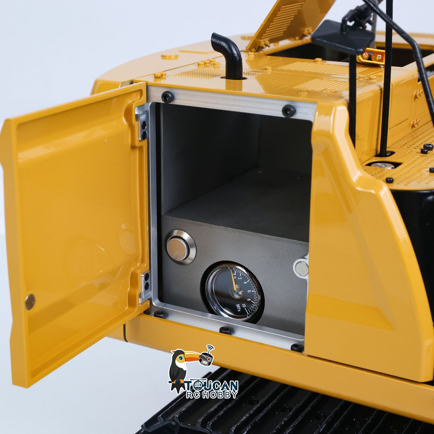 TOUCAN RC HOBBY Metal 1/14 Remote Control Hydraulic Excavator 320 3Ways Valve RC Digger Engineering Vehicle ST8 Radio Lights Battery RTR Model