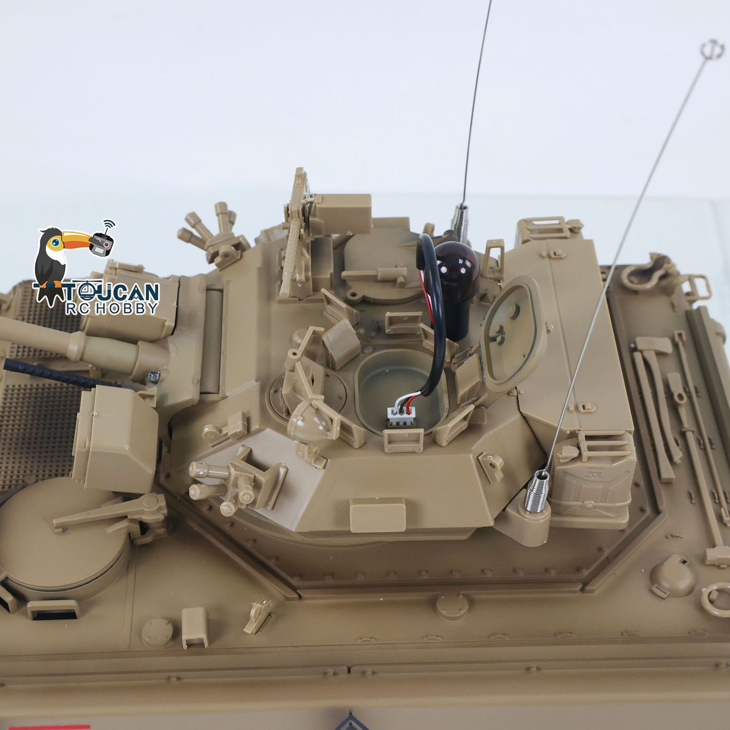 In Stock TD 1/16 RC Military Tank M2412-A M113A1 MRV 320 Turret Rotary Barrel Recoil Elevation Infrared Driving Wheel Idlers Gearbox