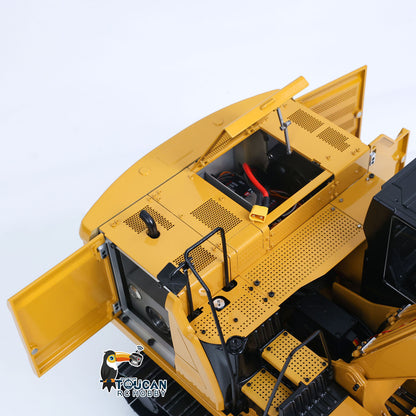 TOUCAN RC HOBBY Metal 1/14 Remote Control Hydraulic Excavator 320 3Ways Valve RC Digger Engineering Vehicle ST8 Radio Lights Battery RTR Model