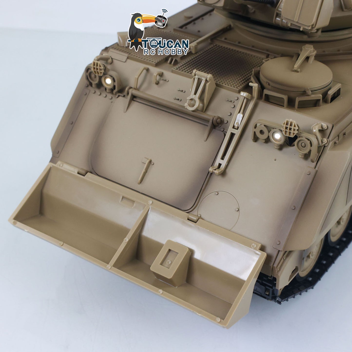 US Stock TD 1/16 RC Military Tank M2412-A M113A1 MRV 320 Turret Rotary Barrel Recoil Elevation Infrared Driving Wheel Idlers Gearbox