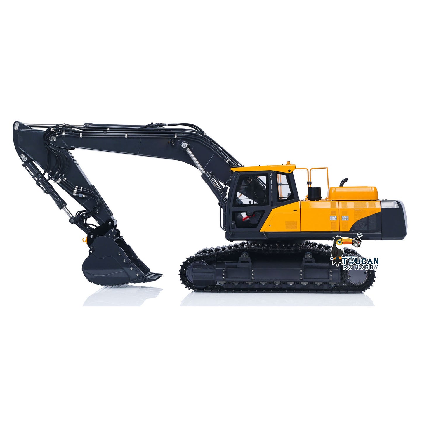 Flash Sale Metal 1/14 Super Frog Remote Control Hydraulic Excavator E400 Pro 9CH Valves RC Digger 35KG Servo 3 Pump Light Sound System
