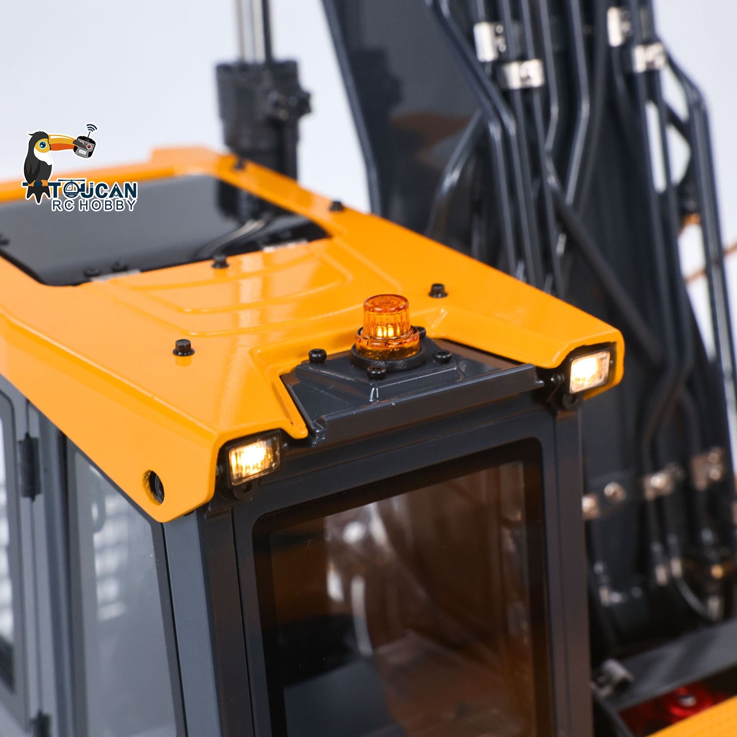 In Stock Metal 1/14 Remote Control Excavator E400 Pro 9CH Valves RC Hydraulic Digger Construction Vehicles Stainless Steel Arm Frsky Radio Cooling Fan