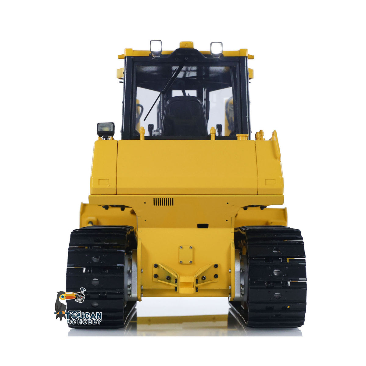 TOUCAN RC HOBBY JZModel 1/12 RC Metal Hydraulic Bulldozer D65EX Radio Controlled Heavy Machine Model Emulated Construction Car I6S Light Sound
