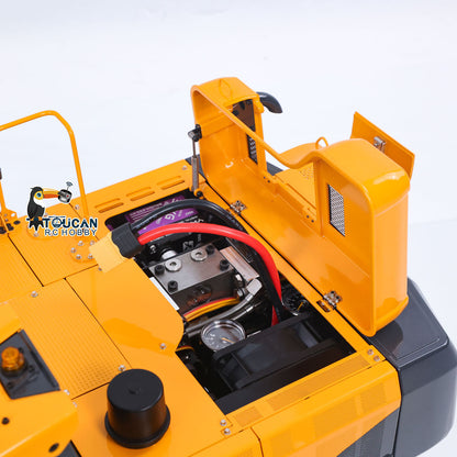 Flash Sale Metal 1/14 Super Frog Remote Control Hydraulic Excavator E400 Pro 9CH Valves RC Digger 35KG Servo 3 Pump Light Sound System