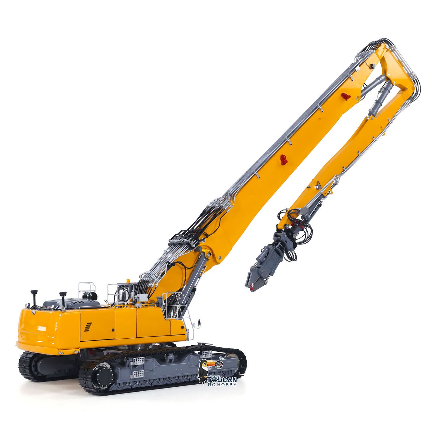 Second Hand 1/14 RC Full Hydraulic Demolition Excavator LESU LR960 Digger Battery Frsky XE