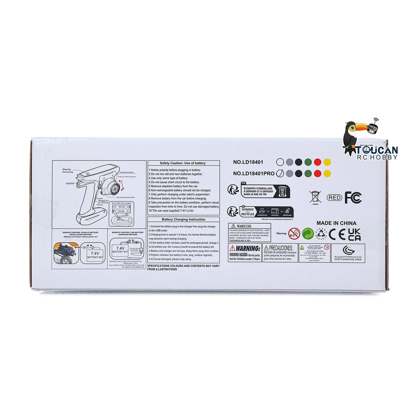 LDRC LD18401PRO 1/18 Remote Control Rock Crawler Car 4X4 RC Off Road Vehicle Model Brushless Motor Metal Drive Shafts Lights