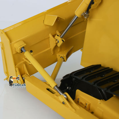 TOUCAN RC HOBBY JZModel 1/12 RC Metal Hydraulic Bulldozer D65EX Radio Controlled Heavy Machine Model Emulated Construction Car I6S Light Sound