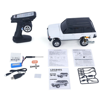 LDRC LD18401PRO 1/18 Remote Control Rock Crawler Car 4X4 RC Off Road Vehicle Model Brushless Motor Metal Drive Shafts Lights
