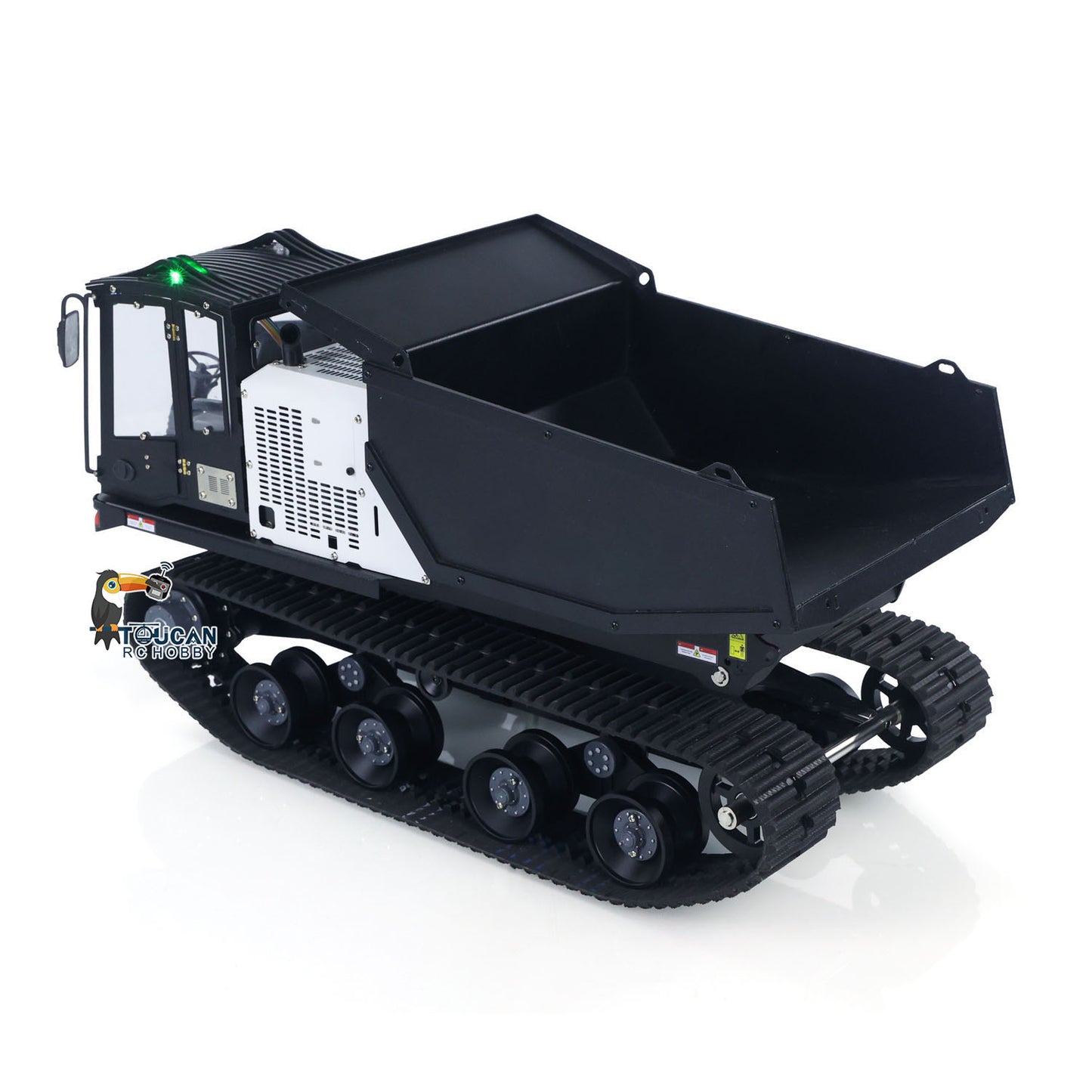 US Stock Metal 1/14 RC Hydraulic Crawler Dump Truck T14R Radio Controlled Tracked Tipper RTR Construction Vehicle ST8 Battery