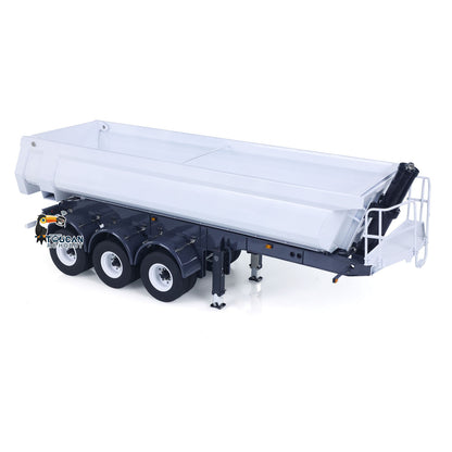 LESU A0045 1/14 Metal Hydraulic RC Semi Dump Trailer Model with Electric Legs for RC Tractor Truck Construction Model Enthusiast