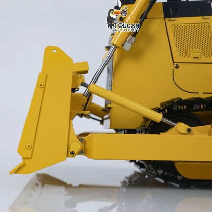 TOUCAN RC HOBBY JZModel 1/12 RC Metal Hydraulic Bulldozer D65EX Radio Controlled Heavy Machine Model Emulated Construction Car I6S Light Sound