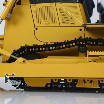 TOUCAN RC HOBBY JZModel 1/12 RC Metal Hydraulic Bulldozer D65EX Radio Controlled Heavy Machine Model Emulated Construction Car I6S Light Sound