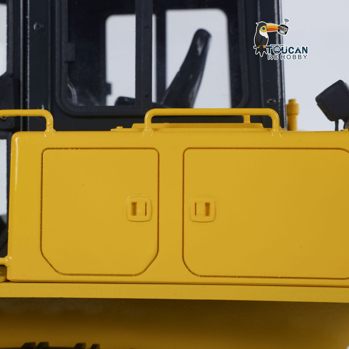 TOUCAN RC HOBBY JZModel 1/12 RC Metal Hydraulic Bulldozer D65EX Radio Controlled Heavy Machine Model Emulated Construction Car I6S Light Sound