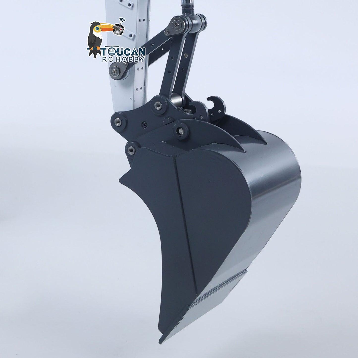 CUT Model LR914 1/14 Metal RC Hydraulic Wheel Excavator RTR 8-Way Valve Axle Differential Lock Hobbywing Fusion Brushless Motor & ESC Quick Coupler Light Sound Tail Hook