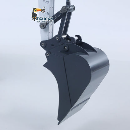 CUT Model LR914 1/14 Metal RC Hydraulic Wheel Excavator RTR 8-Way Valve Axle Differential Lock Hobbywing Fusion Brushless Motor & ESC Quick Coupler Light Sound Tail Hook