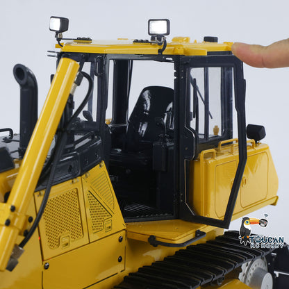 TOUCAN RC HOBBY JZModel 1/12 RC Metal Hydraulic Bulldozer D65EX Radio Controlled Heavy Machine Model Emulated Construction Car I6S Light Sound