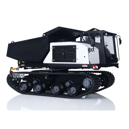 US Stock Metal 1/14 RC Hydraulic Crawler Dump Truck T14R Radio Controlled Tracked Tipper RTR Construction Vehicle ST8 Battery