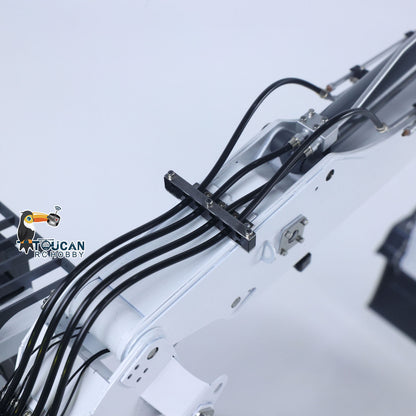 CUT Model LR914 1/14 Metal RC Hydraulic Wheel Excavator RTR 8-Way Valve Axle Differential Lock Hobbywing Fusion Brushless Motor & ESC Quick Coupler Light Sound Tail Hook