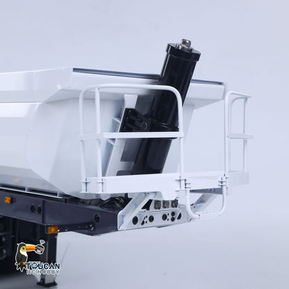 LESU A0045 1/14 Metal Hydraulic RC Semi Dump Trailer Model with Electric Legs for RC Tractor Truck Construction Model Enthusiast