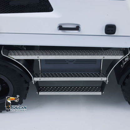 Metal 1:14 RC Hydraulic Wheeled Excavator LR914 Radio Control 8CH Valves Digger Model Front Axle Lock Flysky PL18EV Lite Lights