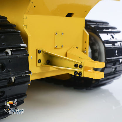 TOUCAN RC HOBBY JZModel 1/12 RC Metal Hydraulic Bulldozer D65EX Radio Controlled Heavy Machine Model Emulated Construction Car I6S Light Sound