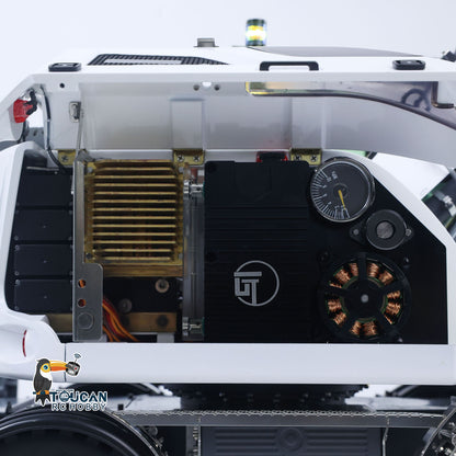 RTR 8CH Valves 1/14 RC Hydraulic Excavator LR914 4x4 Wheeled Digger Differential Lock Hobbywing Brushless Motor ESC Sound System