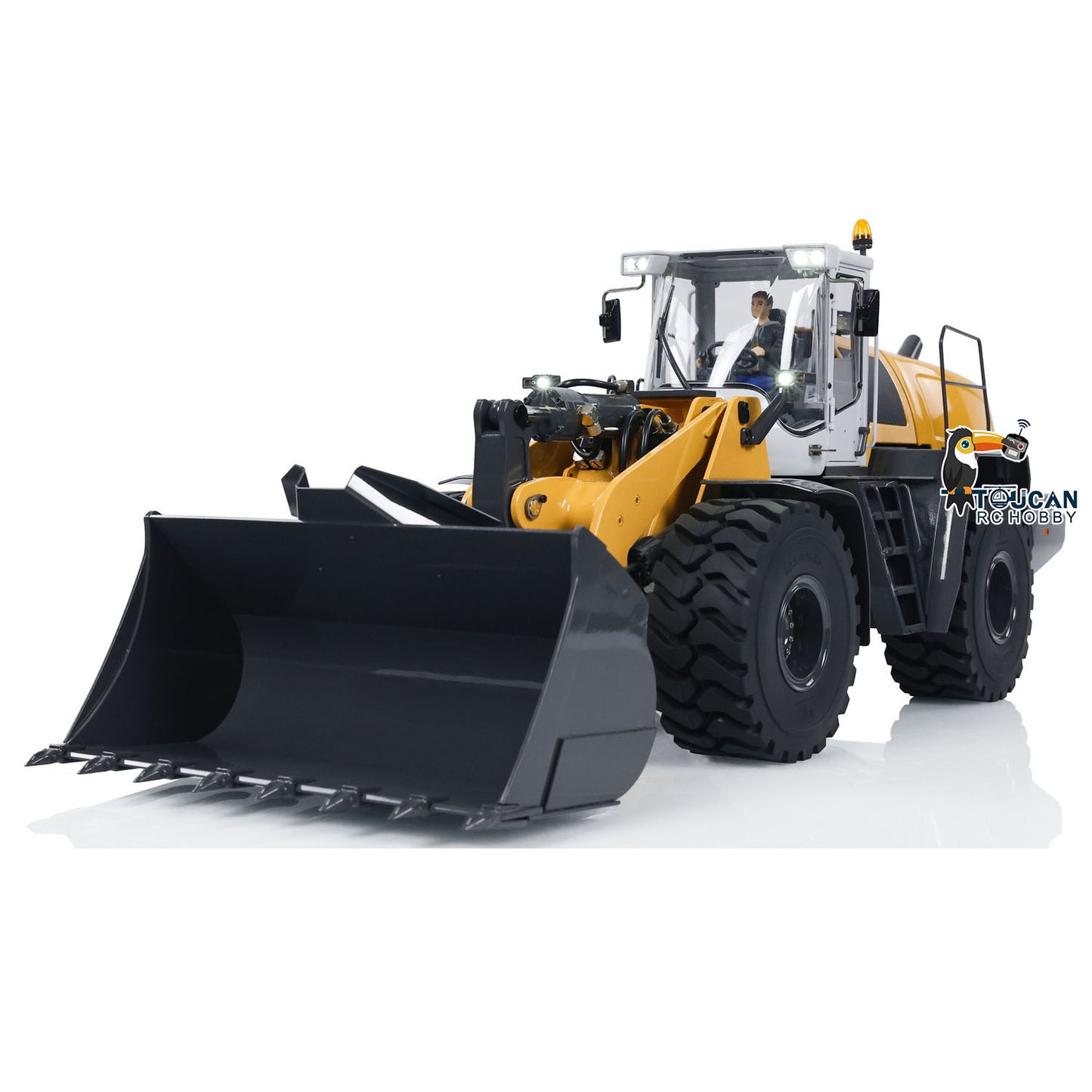 Fast Free Shipping XDRC 580 1/14 Metal RC Hydraulic Loader RTR Engineering Vehicles Smoke Lights
