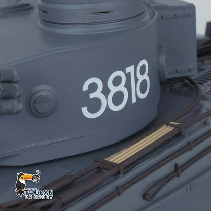 TOUCAN RC HOBBY Henglong 1/16 TK7.0 Promotion 3818 Tiger I RTR RC Tank FPV 360 Degrees Turret Barrel Recoil Smoke BB IR Metal Tracks Sprockets Idlers Wheels