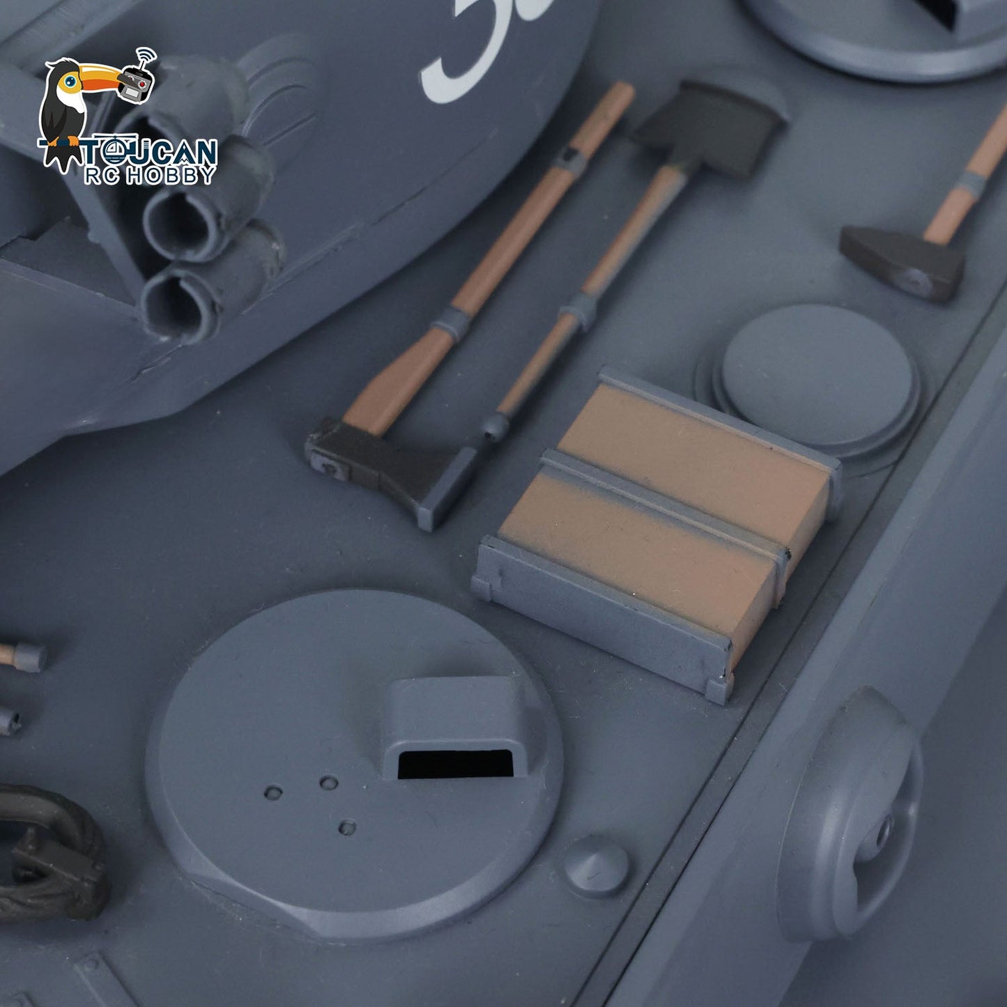 TOUCAN RC HOBBY Henglong 1/16 TK7.0 Promotion 3818 Tiger I RTR RC Tank FPV 360 Degrees Turret Barrel Recoil Smoke BB IR Metal Tracks Sprockets Idlers Wheels