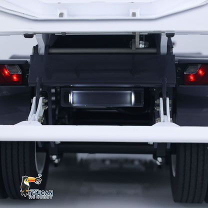 LESU A0045 1/14 Metal Hydraulic RC Semi Dump Trailer Model with Electric Legs for RC Tractor Truck Construction Model Enthusiast
