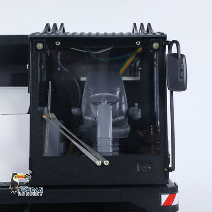 US Stock Metal 1/14 RC Hydraulic Crawler Dump Truck T14R Radio Controlled Tracked Tipper RTR Construction Vehicle ST8 Battery