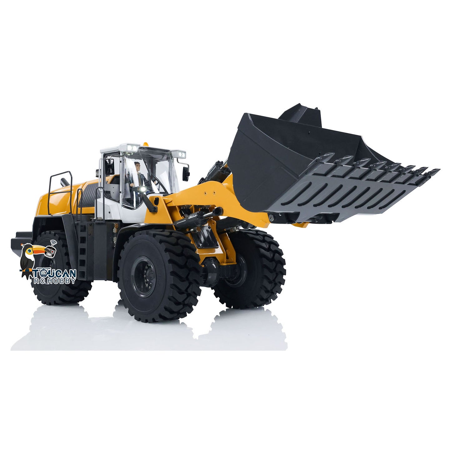 Fast Free Shipping XDRC 580 1/14 Metal RC Hydraulic Loader RTR Engineering Vehicles Smoke Lights