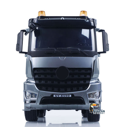 US Stock DoubleE E590 003 1/20 RC Dump Truck 6X6 Electric Lifting Remote Control Tipper Metal Gears Sounds Lights Model Vehicle RTR