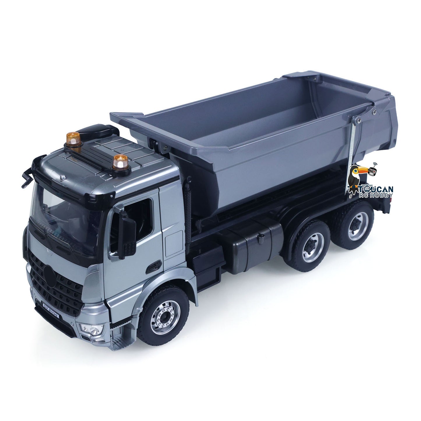 US Stock DoubleE E590 003 1/20 RC Dump Truck 6X6 Electric Lifting Remote Control Tipper BZ Metal Gears Sounds Lights Model Vehicle RTR