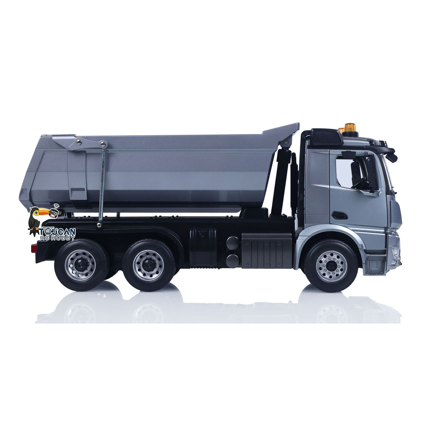 In Stock DoubleE 1/20 6X6 Metal RC Dump Truck E590 003 Electric Lifting Remote Control Tipper Car Model BZ Metal Gears Sounds Lights Battery Motor Radio System RTR