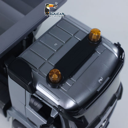 In Stock DoubleE 1/20 6X6 Metal RC Dump Truck E590 003 Electric Lifting Remote Control Tipper Car Model BZ Metal Gears Sounds Lights Battery Motor Radio System RTR