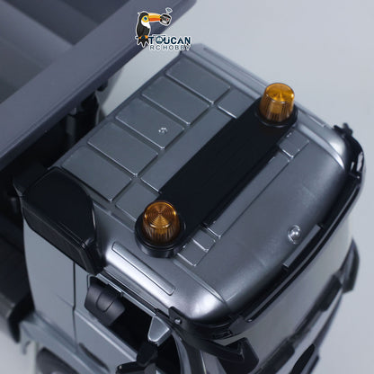 US Stock DoubleE E590 003 1/20 RC Dump Truck 6X6 Electric Lifting Remote Control Tipper Metal Gears Sounds Lights Model Vehicle RTR