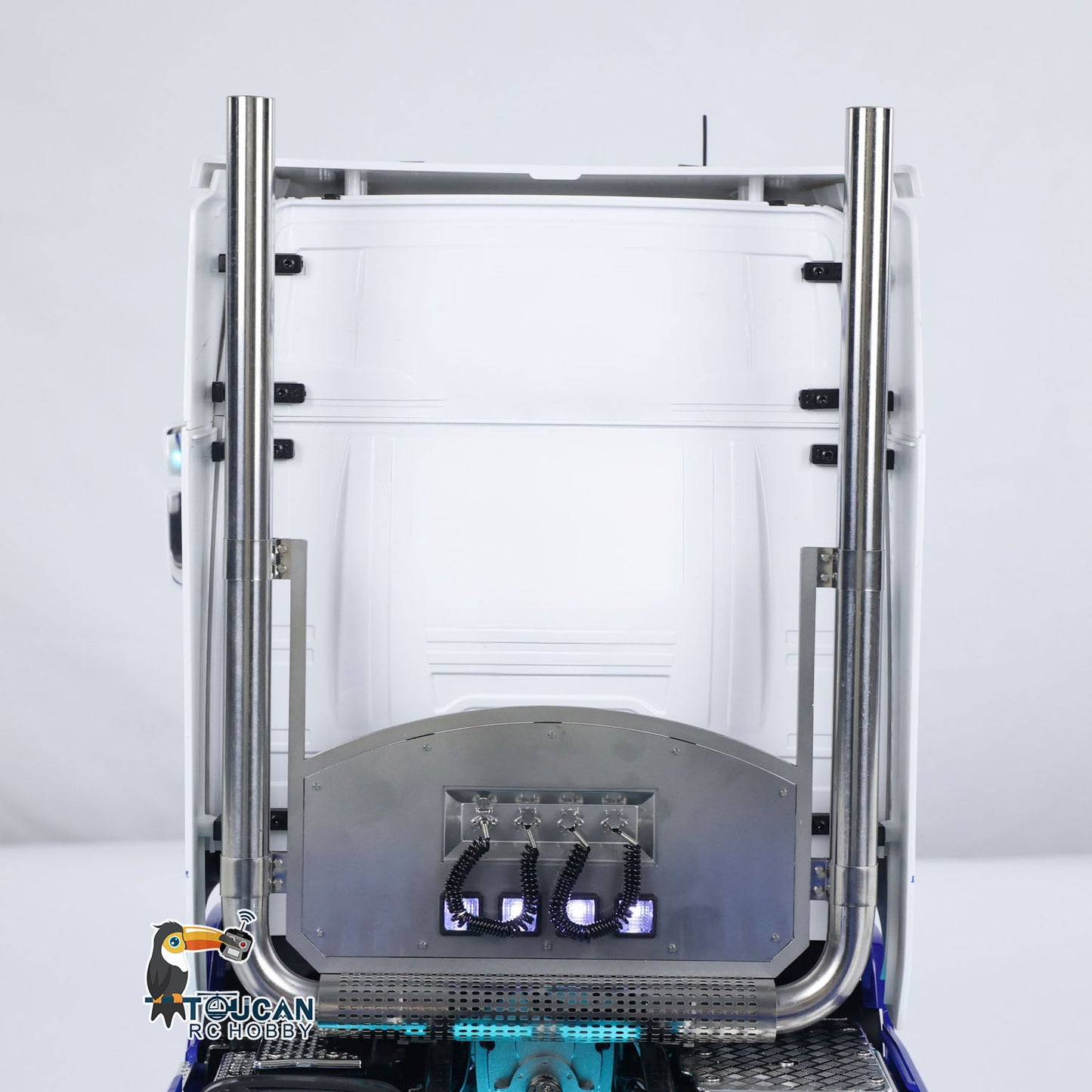 TOUCAN 770S 1/14 Remote Control Tractor Truck 2Speed RTR Model 6x6 Metal Chassis Axle Lock RC Lorry Car Flysky ST8 Radio Smoke