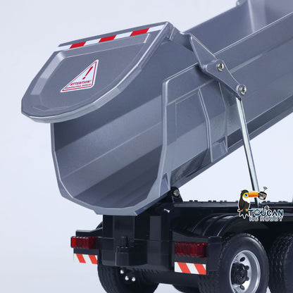 In Stock DoubleE 1/20 6X6 Metal RC Dump Truck E590 003 Electric Lifting Remote Control Tipper Car Model BZ Metal Gears Sounds Lights Battery Motor Radio System RTR