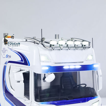 TOUCAN 770S 1/14 Remote Control Tractor Truck 2Speed RTR Model 6x6 Metal Chassis Axle Lock RC Lorry Car Flysky ST8 Radio Smoke